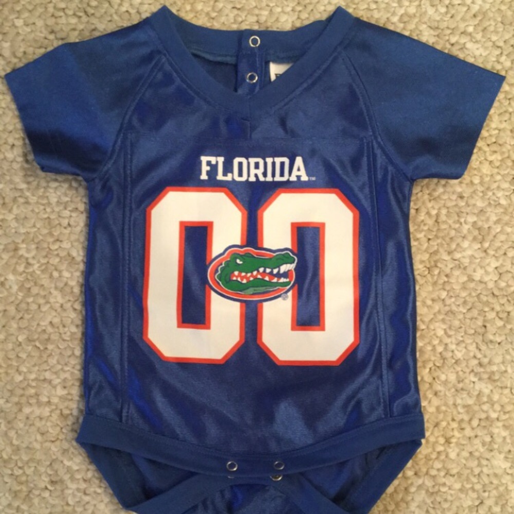 EUC Florida Gator Jersey Onesie